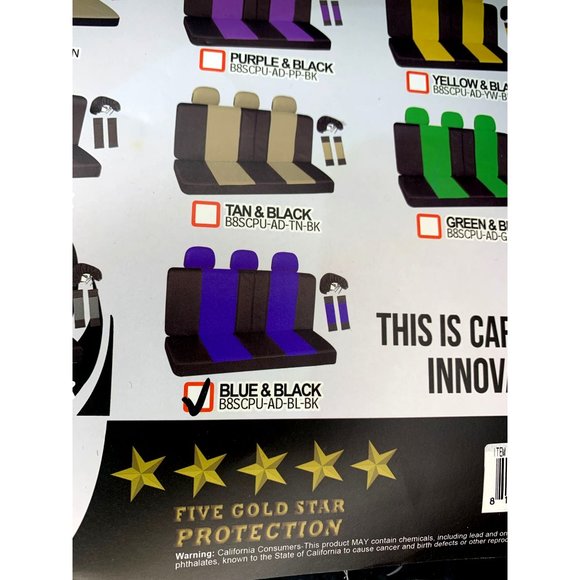 NEW OXGORD Bench seat Imitation Leather  Vehicle Seat Covers - Picture 2 of 7